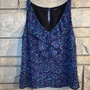 I <3 Ronson Multicolor Sleeveless Blouse with Ruffles